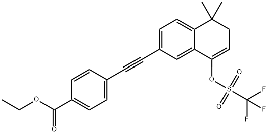 4-[2-[5,6-Dihydro-5,5-dimethyl-8-[[(trifluoromethyl)sulfonyl]oxy]-2-naphthalenyl]ethynyl]benzoic Acid Ethyl Ester