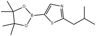 2-isobutyl-5-(4,4,5,5-tetramethyl-1,3,2-dioxaborolan-2-yl)thiazole