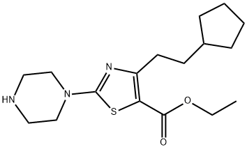 4-(2-环己乙基)-2-(1-哌嗪基)-5-三唑羧酸乙酯