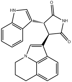 (3R,4R)-3-(5,6-二氢-4H-吡咯并[3,2,1-IJ]喹啉-1-基)-4-(1H-吲哚-3-基)吡咯烷-2,5-二酮