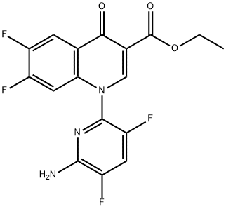 3-quinolinecarboxylic acid, 1-(6-amino-3,5-difluoro-2-pyridinyl)-8-chloro-6,7-difluoro-1,4-dihydro-4-oxo-, ethyl ester