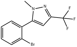 5-(2-BROMOPHENYL)-1-METHYL-3-(TRIFLUOROMETHYL)-1H-PYRAZOLE
