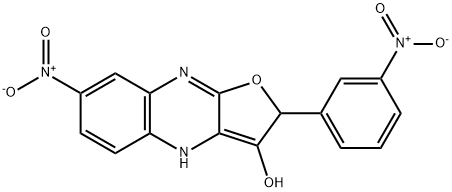 Furo[2,?3-?b]?quinoxalin-?3-?ol, 2,?4-?dihydro-?7-?nitro-?2-?(3-?nitrophenyl)?- (9CI)