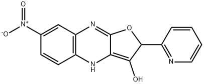 Furo[2,?3-?b]?quinoxalin-?3-?ol, 2,?4-?dihydro-?7-?nitro-?2-?(2-?pyridinyl)?- (9CI)