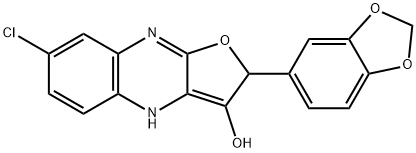 Furo[2,?3-?b]?quinoxalin-?3-?ol, 2-?(1,?3-?benzodioxol-?5-?yl)?-?7-?chloro-?2,?4-?dihydro- (9CI)