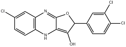 Furo[2,?3-?b]?quinoxalin-?3-?ol, 7-?chloro-?2-?(3,?4-?dichlorophenyl)?-?2,?4-?dihydro- (9CI)