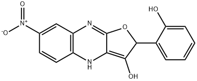 Furo[2,?3-?b]?quinoxalin-?3-?ol, 2,?4-?dihydro-?2-?(2-?hydroxyphenyl)?-?7-?nitro- (9CI)