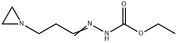 Hydrazinecarboxylic  acid,  2-[3-(1-aziridinyl)propylidene]-,  ethyl  ester