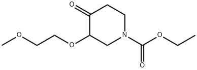 1-Piperidinecarboxylic  acid,  3-(2-methoxyethoxy)-4-oxo-,  ethyl  ester