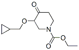 1-Piperidinecarboxylic  acid,  3-(cyclopropylmethoxy)-4-oxo-,  ethyl  ester