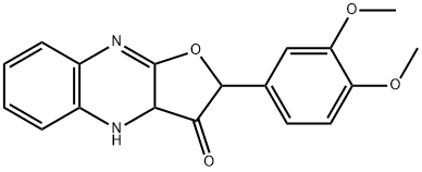 Furo[2,?3-?b]?quinoxalin-?3(2H)?-?one, 2-?(3,?4-?dimethoxyphenyl)?-?3a,?4-?dihydro- (9CI)