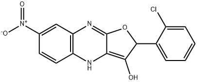 Furo[2,3-b]quinoxalin-3-ol, 2-(2-chlorophenyl)-2,4-dihydro-7-nitro-