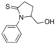 2-Pyrrolidinethione,  5-(hydroxymethyl)-1-phenyl-