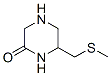 2-Piperazinone,  6-[(methylthio)methyl]-
