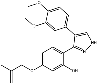 2-[4-(3,4-dimethoxyphenyl)-1H-pyrazol-5-yl]-5-[(2-methylprop-2-en-1-yl)oxy]phenol