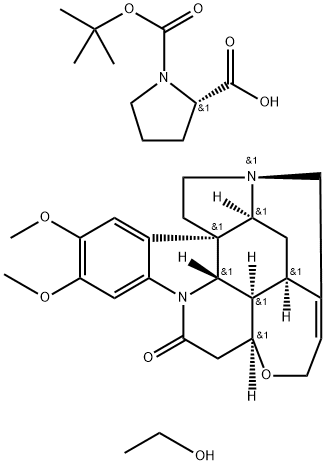 番木鳖碱 (S)-1-叔丁氧羰基吡咯烷-2-羧酸乙酯一水合物