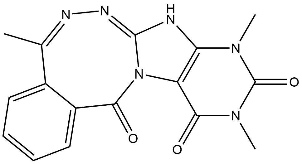 Purino[5,?6-?d]?[2,?3,?5]?benzotriazocine-?10,?12,?14(7H,?9H,?11H)?-?trione, 5,?9,?11-?trimethyl- (9CI)