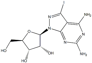 4,6-Diamino-3-iodo-1-(beta-D-ribofuranosyl)-1H-pyrazolo[3,4-d]pyrimidine