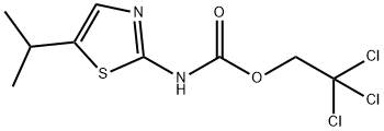 Carbamic  acid,  [5-(1-methylethyl)-2-thiazolyl]-,  2,2,2-trichloroethyl  ester  (9CI)
