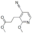 3-Pyridinepropanoic  acid,  4-cyano-2-methoxy-,  methyl  ester