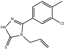4-烯丙基-5-(3-氯-4-甲基苯基)-4H-1,2,4-三唑-3-硫醇