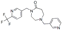 1-(PYRIDIN-3-YLMETHYL)-4-([6-(TRIFLUOROMETHYL)PYRIDIN-3-YL]METHYL)-1,4-DIAZEPAN-5-ONE
