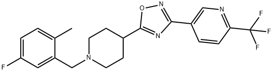 5-(5-[1-(5-FLUORO-2-METHYLBENZYL)PIPERIDIN-4-YL]-1,2,4-OXADIAZOL-3-YL)-2-(TRIFLUOROMETHYL)PYRIDINE
