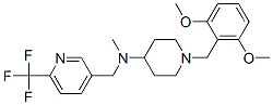1-(2,6-DIMETHOXYBENZYL)-N-METHYL-N-([6-(TRIFLUOROMETHYL)PYRIDIN-3-YL]METHYL)PIPERIDIN-4-AMINE
