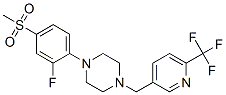 1-[2-FLUORO-4-(METHYLSULFONYL)PHENYL]-4-([6-(TRIFLUOROMETHYL)PYRIDIN-3-YL]METHYL)PIPERAZINE