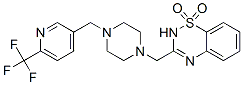 3-[(4-([6-(TRIFLUOROMETHYL)PYRIDIN-3-YL]METHYL)PIPERAZIN-1-YL)METHYL]-2H-1,2,4-BENZOTHIADIAZINE 1,1-DIOXIDE