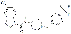 5-CHLORO-N-(1-([6-(TRIFLUOROMETHYL)PYRIDIN-3-YL]METHYL)PIPERIDIN-4-YL)INDOLINE-1-CARBOXAMIDE