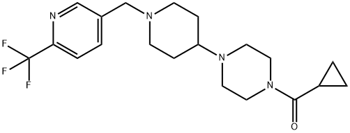 1-(CYCLOPROPYLCARBONYL)-4-(1-([6-(TRIFLUOROMETHYL)PYRIDIN-3-YL]METHYL)PIPERIDIN-4-YL)PIPERAZINE
