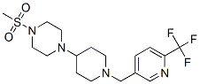 1-(METHYLSULFONYL)-4-(1-([6-(TRIFLUOROMETHYL)PYRIDIN-3-YL]METHYL)PIPERIDIN-4-YL)PIPERAZINE
