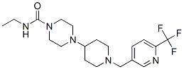 N-ETHYL-4-(1-([6-(TRIFLUOROMETHYL)PYRIDIN-3-YL]METHYL)PIPERIDIN-4-YL)PIPERAZINE-1-CARBOXAMIDE