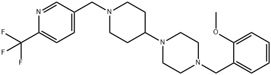 1-(2-METHOXYBENZYL)-4-(1-([6-(TRIFLUOROMETHYL)PYRIDIN-3-YL]METHYL)PIPERIDIN-4-YL)PIPERAZINE