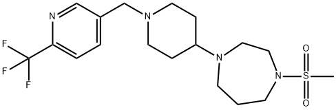 1-(METHYLSULFONYL)-4-(1-([6-(TRIFLUOROMETHYL)PYRIDIN-3-YL]METHYL)PIPERIDIN-4-YL)-1,4-DIAZEPANE