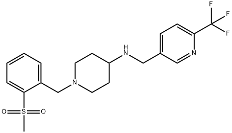 1-[2-(METHYLSULFONYL)BENZYL]-N-([6-(TRIFLUOROMETHYL)PYRIDIN-3-YL]METHYL)PIPERIDIN-4-AMINE