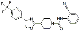 N-(2-CYANOPHENYL)-4-(3-[6-(TRIFLUOROMETHYL)PYRIDIN-3-YL]-1,2,4-OXADIAZOL-5-YL)PIPERIDINE-1-CARBOXAMIDE