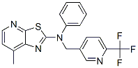 THIAZOLO[5,4-B]PYRIDIN-2-AMINE, 7-METHYL-N-PHENYL-N-[[6-(TRIFLUOROMETHYL)-3-PYRIDINYL]METHYL]-