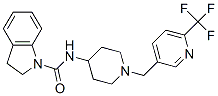 N-(1-([6-(TRIFLUOROMETHYL)PYRIDIN-3-YL]METHYL)PIPERIDIN-4-YL)INDOLINE-1-CARBOXAMIDE