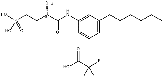 (S)-3-AMINO-4-(3-HEXYLPHENYLAMINO)-4-OXOBUTYLPHOSPHONIC ACID (TFA SALT);W140