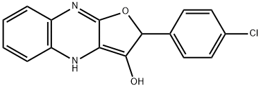 Furo[2,?3-?b]?quinoxalin-?3-?ol, 2-?(4-?chlorophenyl)?-?2,?4-?dihydro- (9CI)