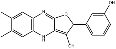 Furo[2,?3-?b]?quinoxalin-?3-?ol, 2,?4-?dihydro-?2-?(3-?hydroxyphenyl)?-?6,?7-?dimethyl- (9CI)