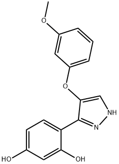4-[4-(3-methoxyphenoxy)-1H-pyrazol-3-yl]benzene-1,3-diol