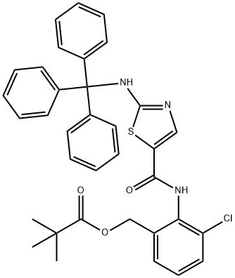 2,2-DiMethyl-propanoic Acid [3-Chloro-2-[[[2-[(triphenylMethyl)aMino]-5-thiazolyl]carbonyl]aMino]phenyl]Methyl Ester