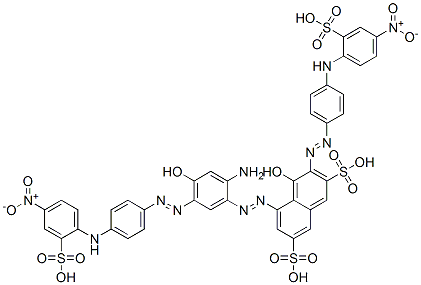 5-[[2-amino-4-hydroxy-5-[[4-[(4-nitro-2-sulphophenyl)amino]phenyl]azo]phenyl]azo]-4-hydroxy-3-[[4-[(4-nitro-2-sulphophenyl)amino]phenyl]azo]naphthalene-2,7-disulphonic acid