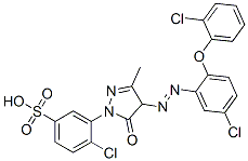 4-chloro-3-[4-[[5-chloro-2-(2-chlorophenoxy)phenyl]azo]-4,5-dihydro-3-methyl-5-oxo-1H-pyrazol-1-yl]benzenesulphonic acid