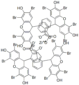 2-(2,4,5,7-tetrabromo-3,6-dihydroxyxanthen-9-yl)benzoic acid, zirconium salt