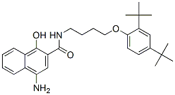4-amino-N-[4-[2,4-bis(1,1-dimethylethyl)phenoxy]butyl]-1-hydroxynaphthalene-2-carboxamide