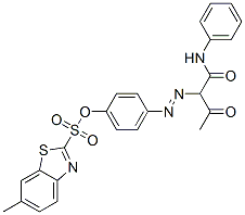 6-methyl-2-[4-[[2-oxo-1-[(phenylamino)carbonyl]propyl]azo]phenyl]benzothiazolesulphonic acid